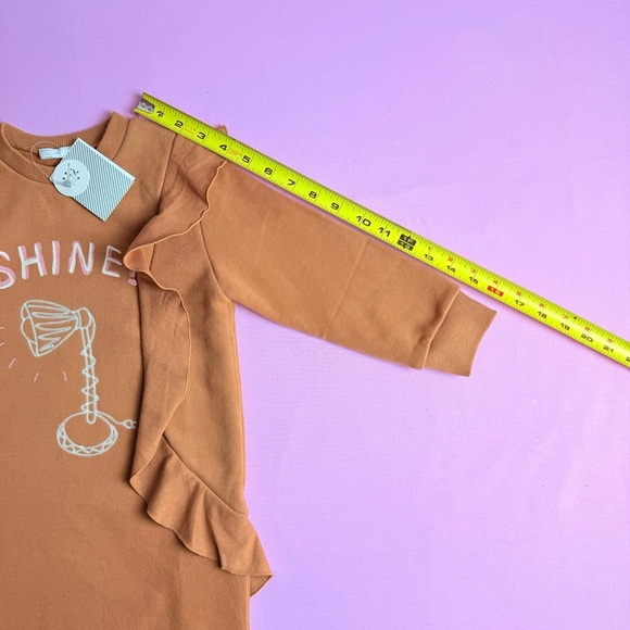 I Love J Girls Sweatshirt Fleece Dress - NWT Korean Clothing Brand - Size 4T - Picture 7 of 9